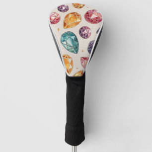 Colorful Gemstone Pattern (1) Golf Head Cover