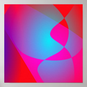 Colorful Geometric Design with Elegant Gradient Poster