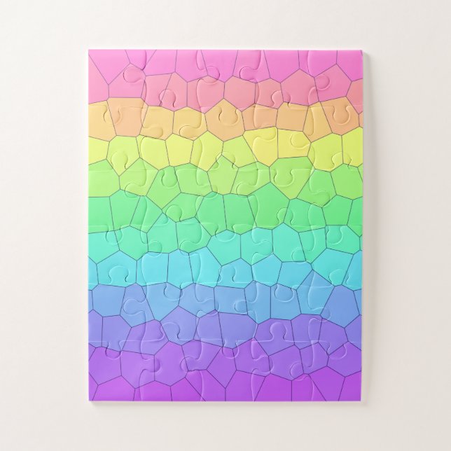 Colorful Geometric Easy Puzzle (Vertical)