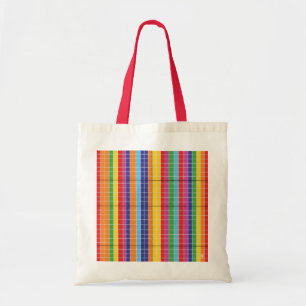 Colorful Geometric Pattern Tote Bag Modern Abstr