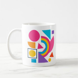 Colorful Geometric Shapes – Abstract Modern Design Coffee Mug