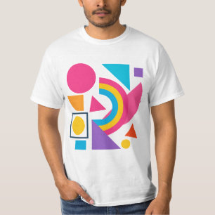 Colorful Geometric Shapes – Abstract Modern Design T-Shirt