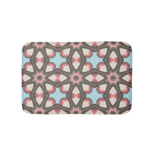 Colorful Geometric Shapes Pattern – Modern Abstrac Bath Mat