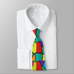 Colorful Geometric Shapes Tie
