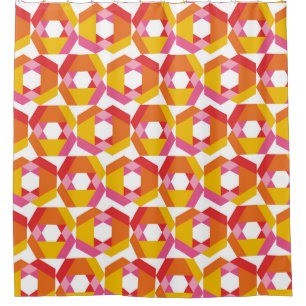 Colorful Geometry minimalistic artwork seamless pa Shower Curtain