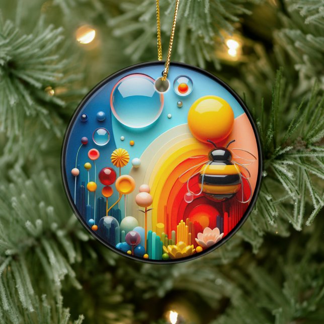 Colorful Glass Garden Art Ceramic Ornament (Creator Uploaded)