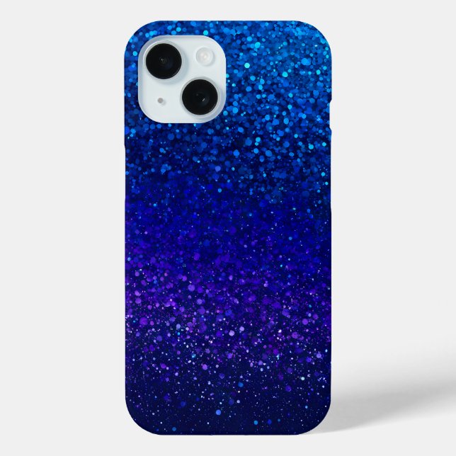 Colorful Glitter Art iPhone Case (Back)