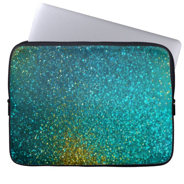 Colorful Glitter Art Laptop Case (Front)
