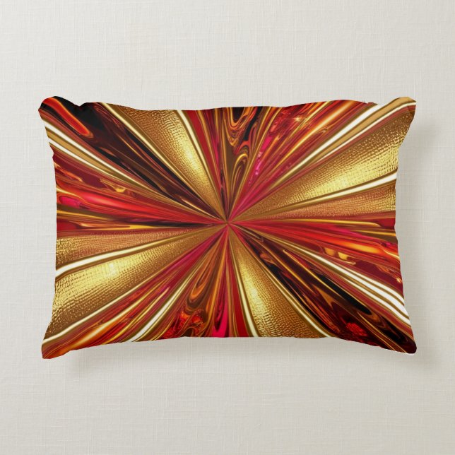 Colorful Glossy Texture Throw Pillow (Front)