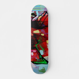 Colorful graffiti skateboard