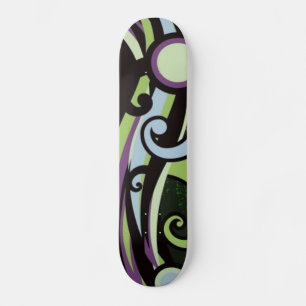 Colorful Grange Dance Abstract Skateboard