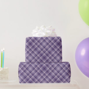 Colorful Grape Lavender Magenta Blue Purple Stripe Wrapping Paper