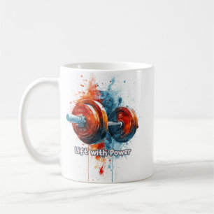 Colorful Graphic & Text Coffee Mug