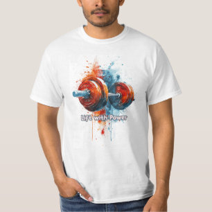 Colorful Graphic & Text T-Shirt