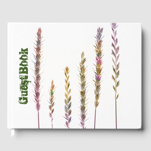 Colorful Grasses  Guest Book (Front)