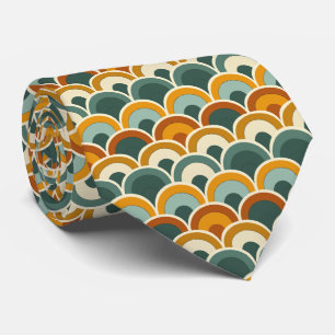 Colorful Groovy Retro Neck Tie