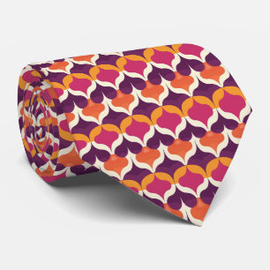Colorful Groovy Retro Neck Tie