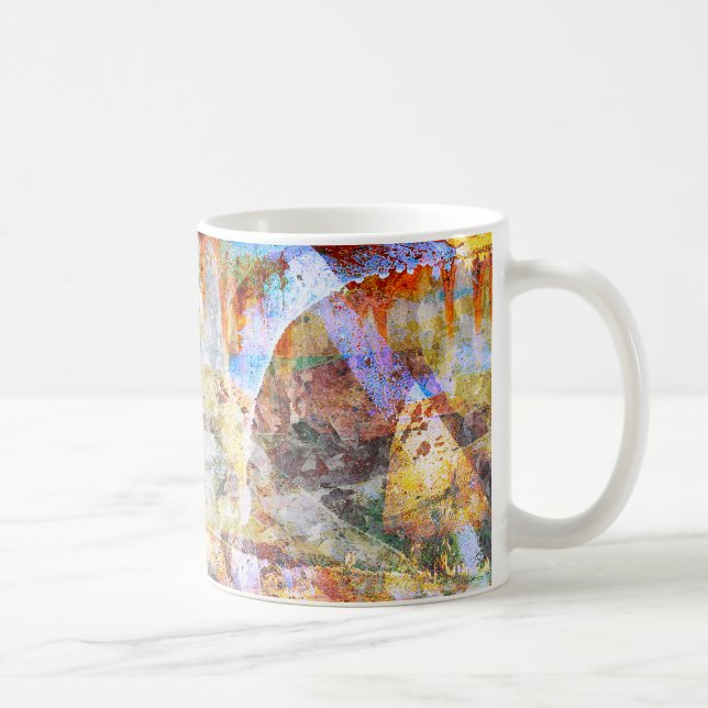 Colorful grunge graffiti coffee mug (Right)