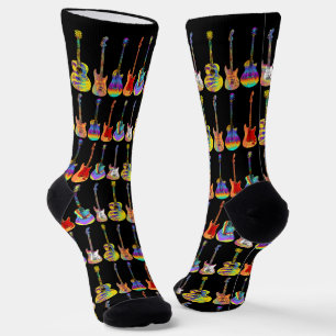 Colorful Guitars Socks