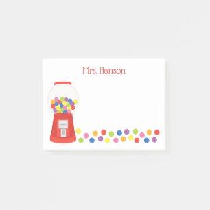Colorful Gumballs Personalized Post-it Notepad