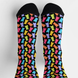 Colorful Gummy Candy Bears  Socks