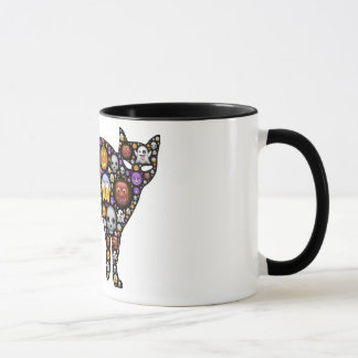 Colorful Halloween Cat Mug