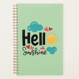 Colorful Hand Drawn Art - Hello Sunshine Text Planner