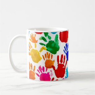 Colorful HandPrint Coffee Mug