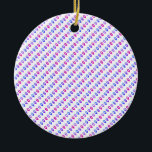Colorful Hanukkah Dreidels Ceramic Ornament<br><div class="desc">A cheeky ornament with Hanukkah dreidels - a somewhat subversive design for the season of many Holidays!</div>
