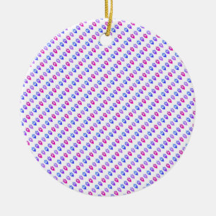 Colorful Hanukkah Dreidels Ceramic Ornament