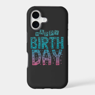 colorful happy birthday for all