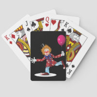 Colorful Happy Clown with Balloon Fun Circus 