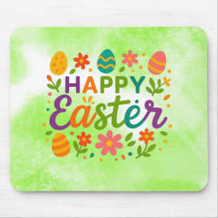 Colorful Happy Easter Mouse Pad