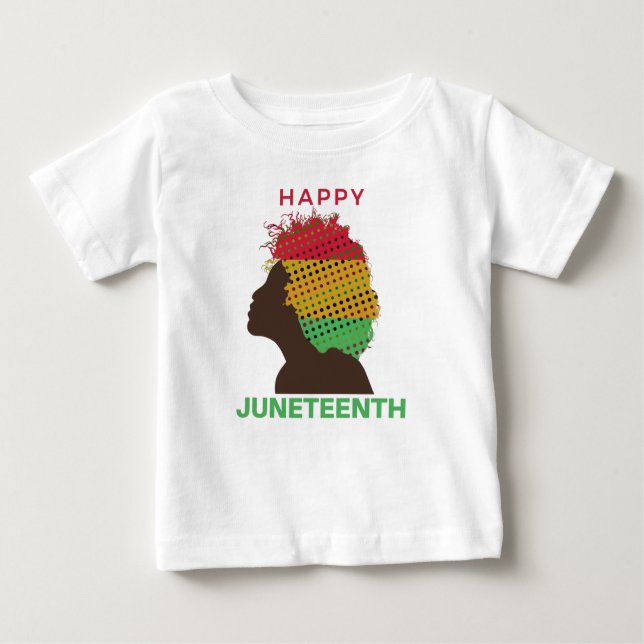 Colorful Happy Juneteenth, Black history month Baby T-Shirt (Front)