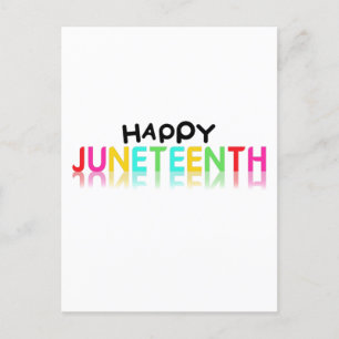 Colorful Happy Juneteenth Postcard