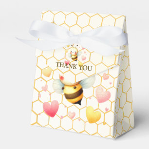 Colorful Happy Little Honey Bee Baby Shower Cute Favour Box