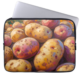 Colorful Harvest Potatoes  Laptop Sleeve