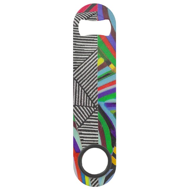 colorful hatches and herringbone collage  (Front)