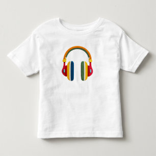 Colorful Headphones – Fun Music Design for Kids Toddler T-Shirt