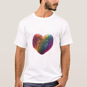 colorful heart design T-Shirt