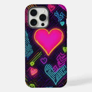 Colorful Heart Pattern iPhone 15 Pro Max Case