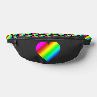 Colorful Heart Rainbow Love Bright Color Bum Bags