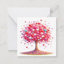 Colorful Heart Shaped Tree 