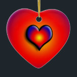COLORFUL HEARTS CERAMIC TREE DECORATION<br><div class="desc">Colourful and vibrant hearts</div>