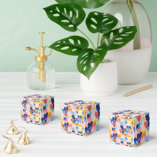 Colorful Hearts Favour Box