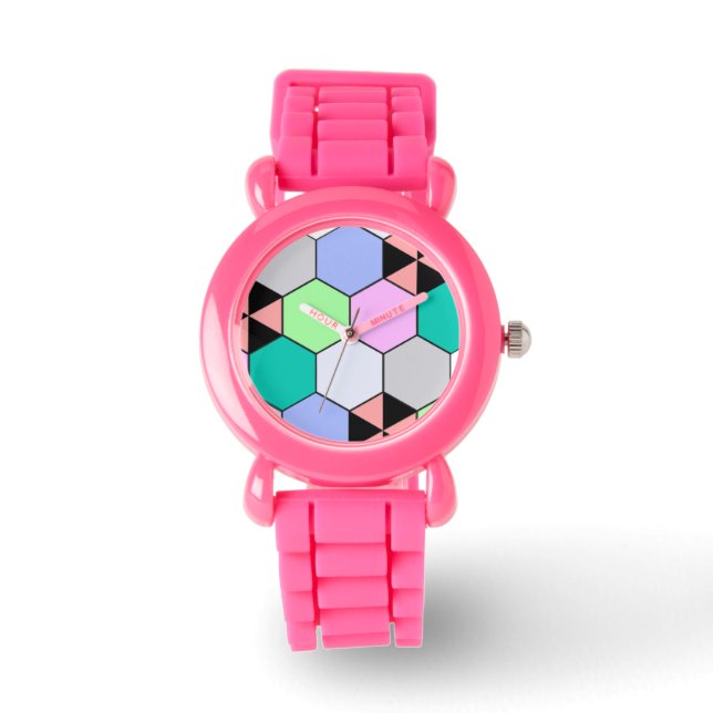 COLORFUL HEXAGON SHAPES WATCH (Front)
