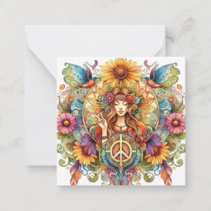 Colorful Hippy Card