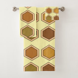 Colorful Honeycomb  Bath Towel Set