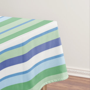 Colorful horizontal stripes tablecloth