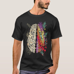 Colorful Human Brain Science And for Neuroscience T-Shirt